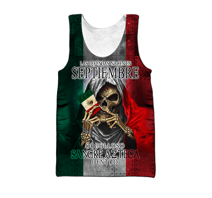 Mexico 3D All Over Printed Unisex Shirts