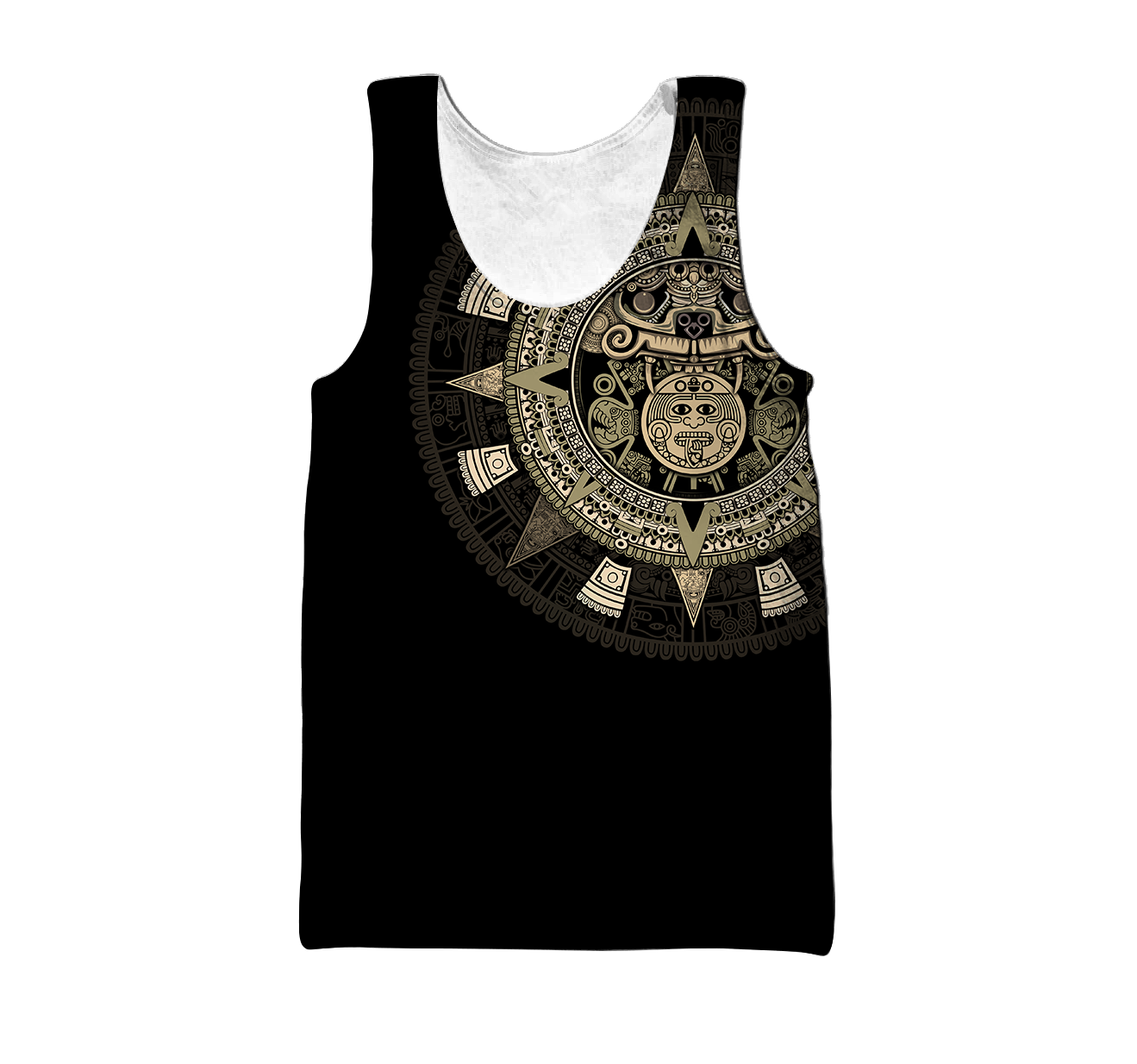 Aztec Mexico Yellow 3D All Over Printed Unisex Hoodie