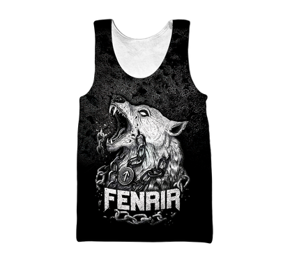 Premium Fenrir Wolf 3D All Over Printed Unisex Shirts