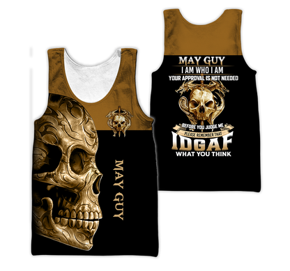 May Guy Skull 3D All Over Printed Hoodie
