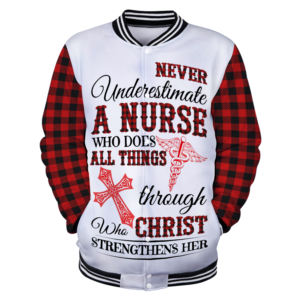 Nurse 3d hoodie shirt for men and women HG HAC250301-Apparel-HG-Baseball jacket-S-Vibe Cosy™