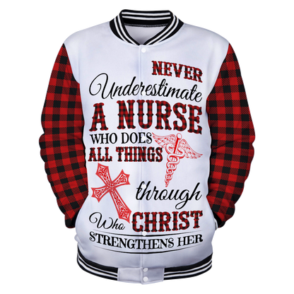 Nurse 3d hoodie shirt for men and women HG HAC250301-Apparel-HG-Baseball jacket-S-Vibe Cosy™