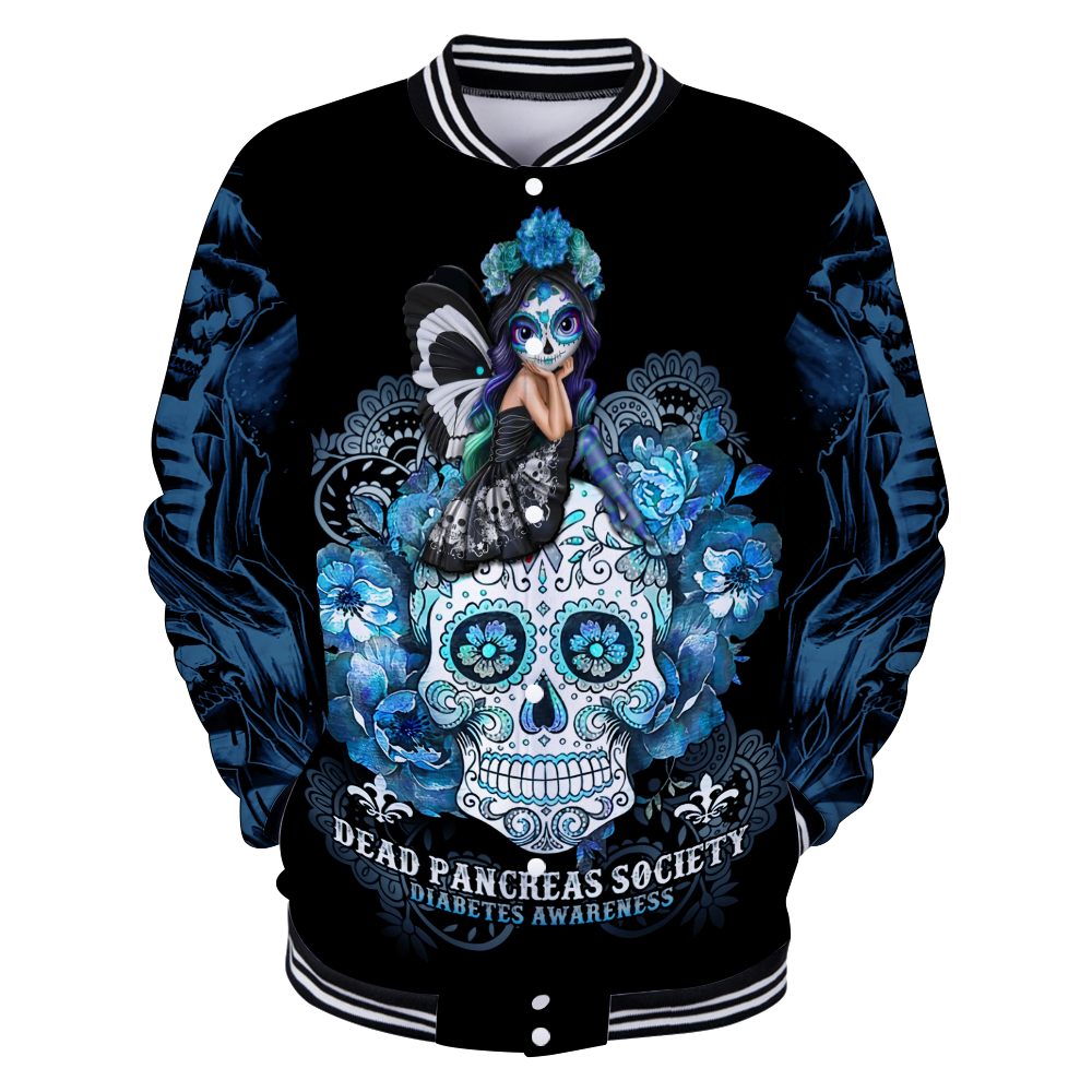 Diabetes 3d hoodie shirt for men and women HG HAC210301-Apparel-HG-Baseball jacket-S-Vibe Cosy™