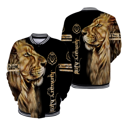 Custom Name January King Lion  3D All Over Printed  Unisex Shirt