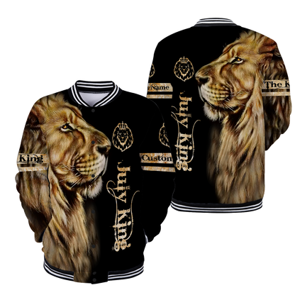 Custom Name July King Lion  3D All Over Printed Unisex Shirts