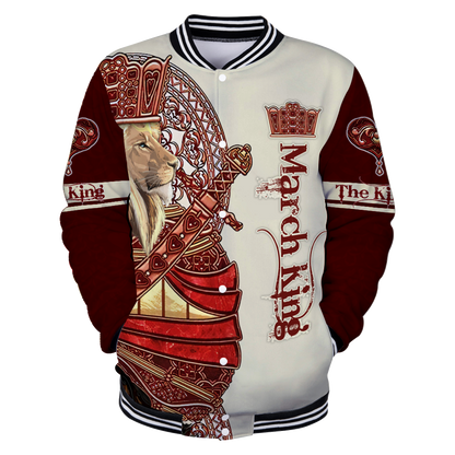March King Lion 3D All Over Printed  Unisex Shirts