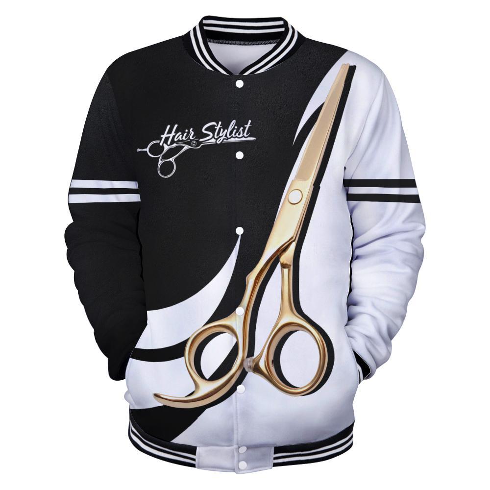 Hair stylist 3d hoodie shirt for men and women HG HAC140201-Apparel-HG-Baseball jacket-S-Vibe Cosy™