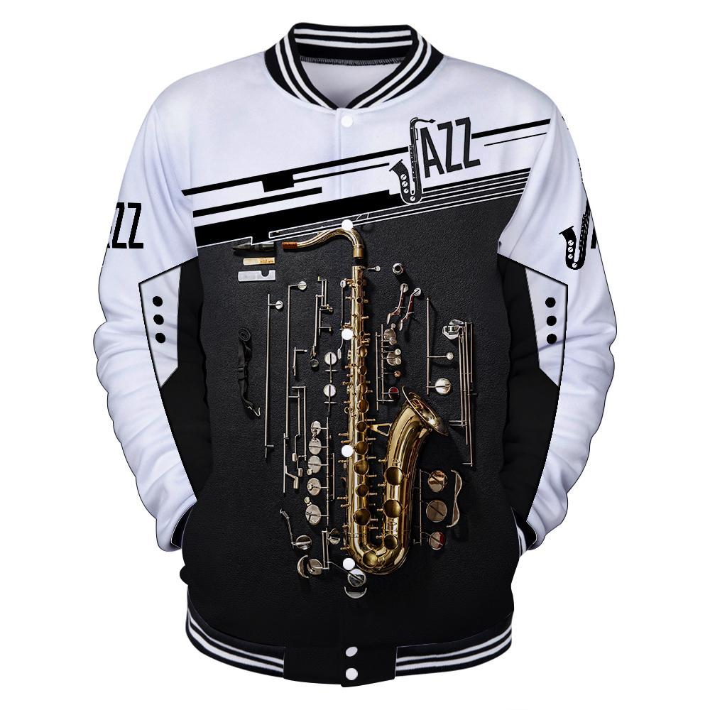 Saxophon music 3d hoodie full for men and women HG HAC21202-Apparel-HG-Baseball jacket-S-Vibe Cosy™