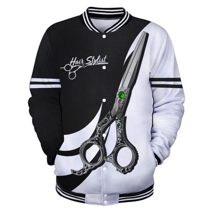 Hair stylist 3d hoodie shirt for men and women HG HAC130205-Apparel-HG-Baseball jacket-S-Vibe Cosy™