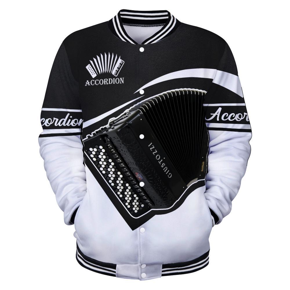 Accordion music 3d hoodie shirt for men and women HG HAC090101-Apparel-HG-Baseball jacket-S-Vibe Cosy™