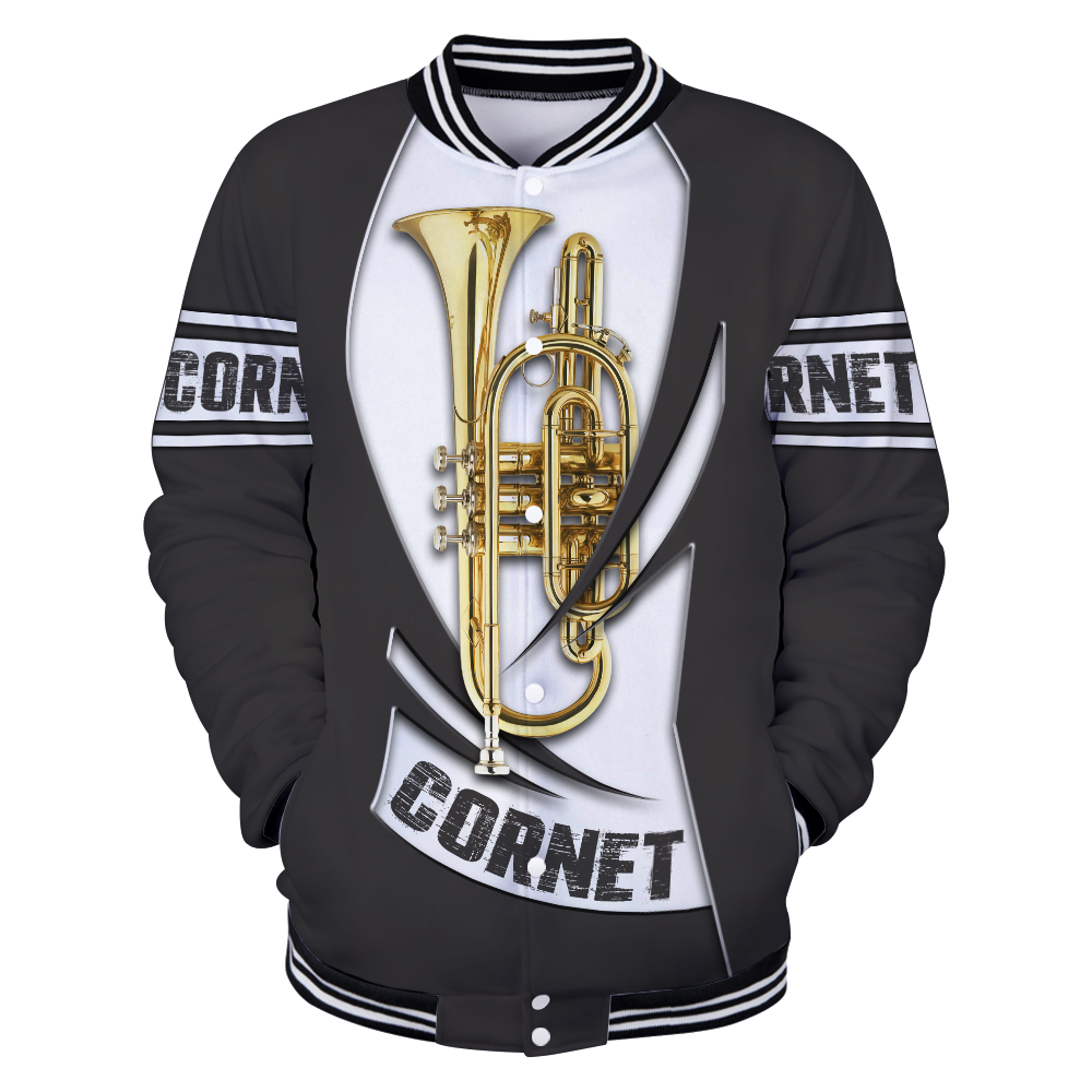 Cornet music 3d hoodie shirt for men and women HG HAC260201-Apparel-HG-Baseball jacket-S-Vibe Cosy™