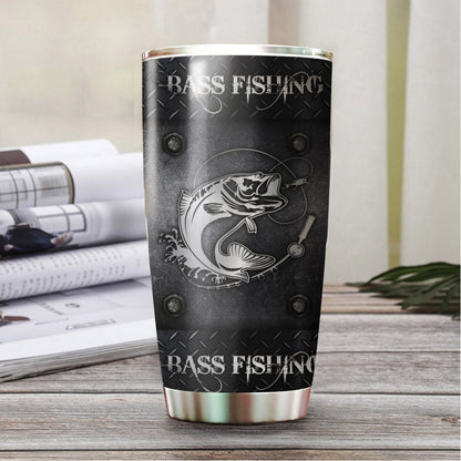 Bass Fishing Metal Stainless Steel Tumbler 20 Oz HC27508 - Amaze Style™-Tumbler