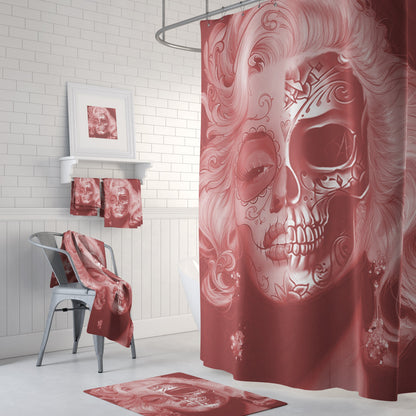 Beautiful skull face Shower Curtains-Home Decor-Printify-72x72-Vibe Cosy™