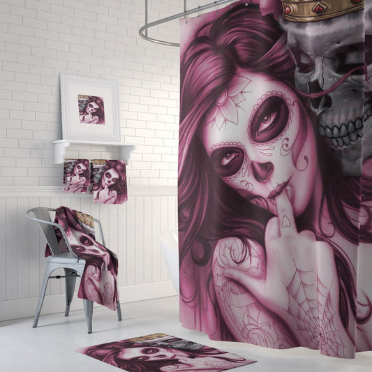 Immortal lover set-Home Decor-Printify-Combo Shower Curtains + Towel + bath mats (20% OFF)-Vibe Cosy™