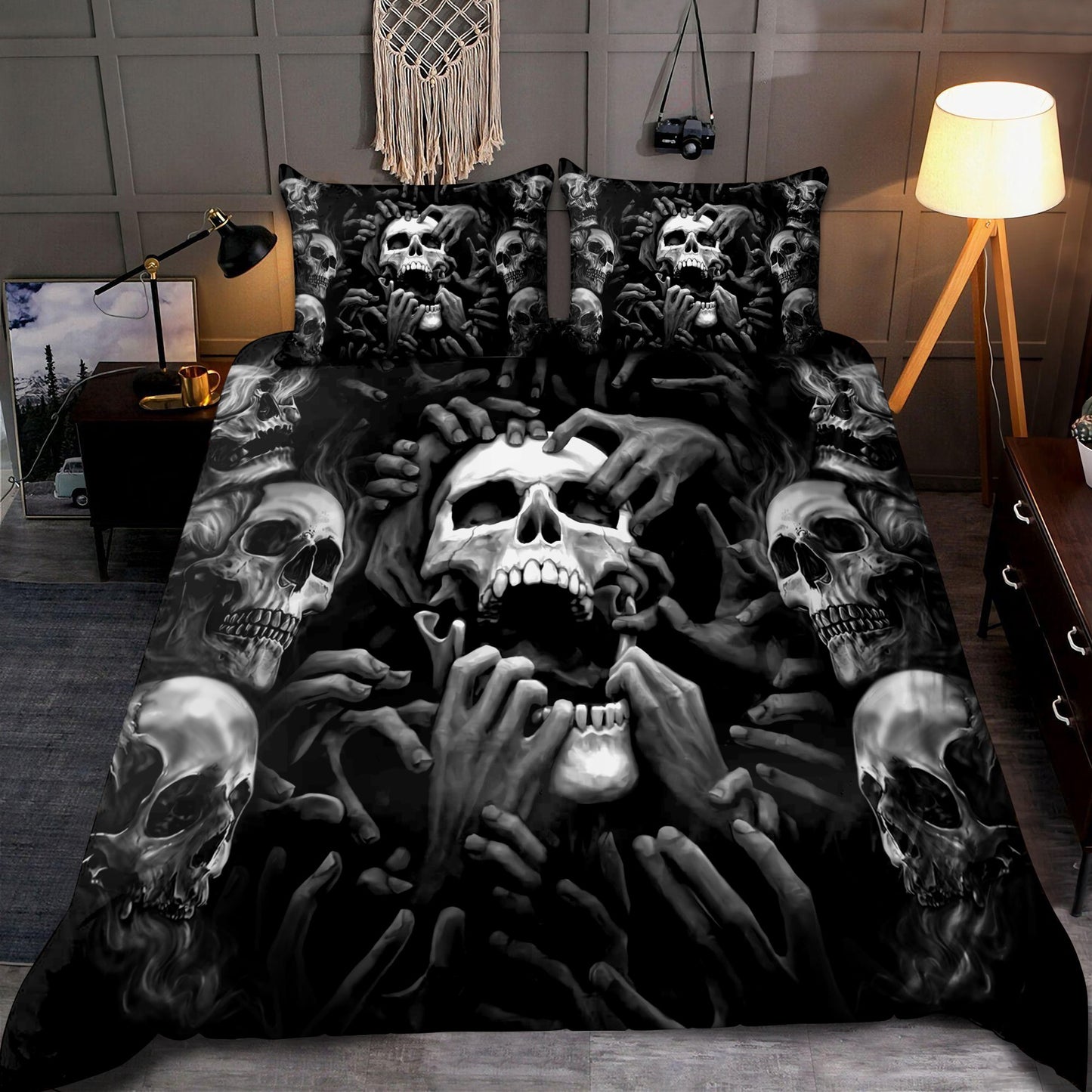 Screaming Skull Bedding Set HAC080802S1