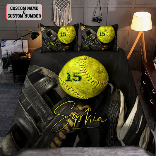 Softball custom bedding set AM092019
