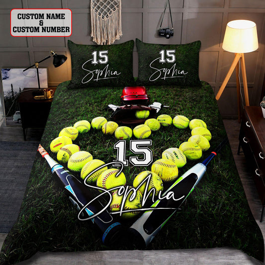 Softball custom bedding set AM092022