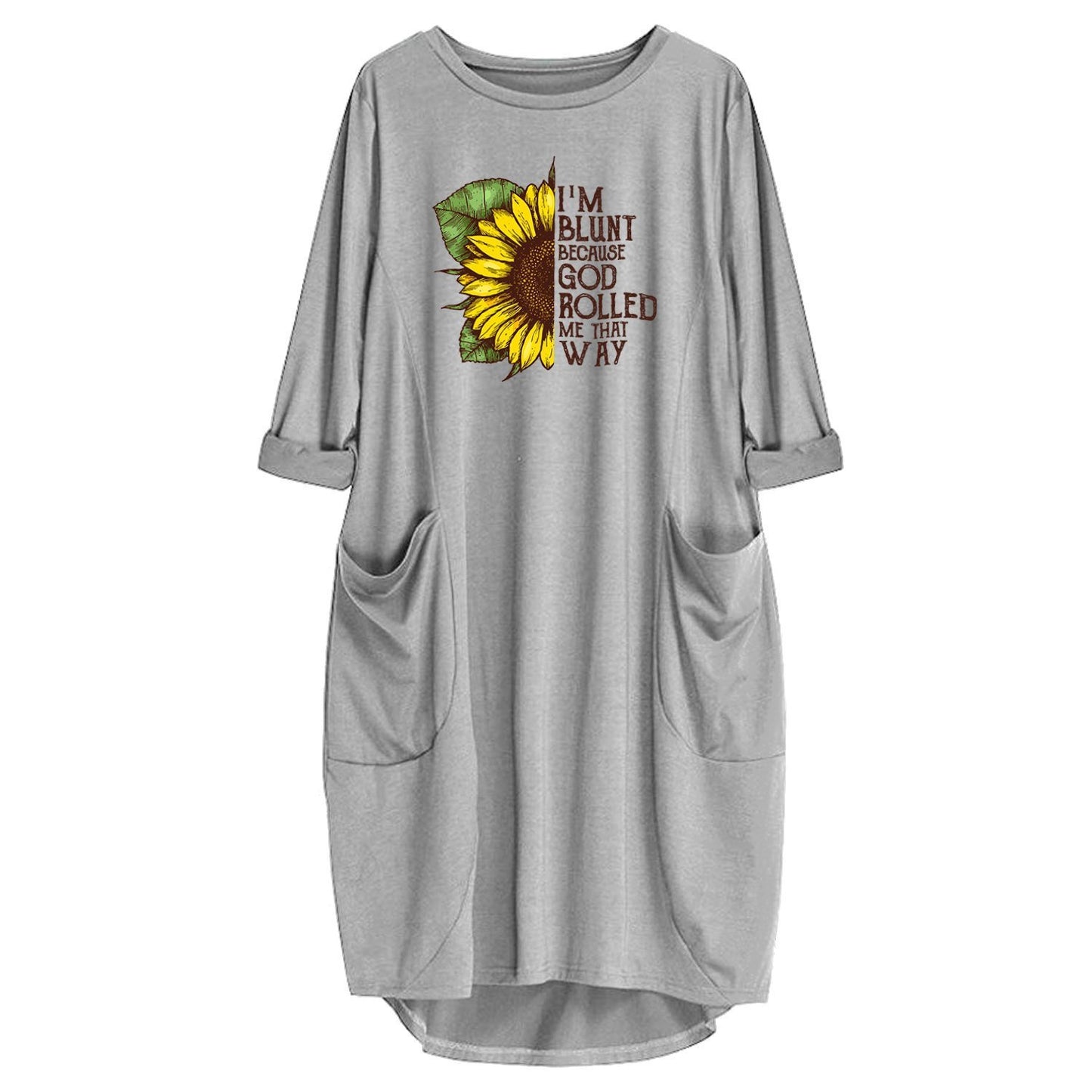Im Blunt Because God Rolled Me That Way Dress-Apparel-GP Art-Dress-S-Vibe Cosy™