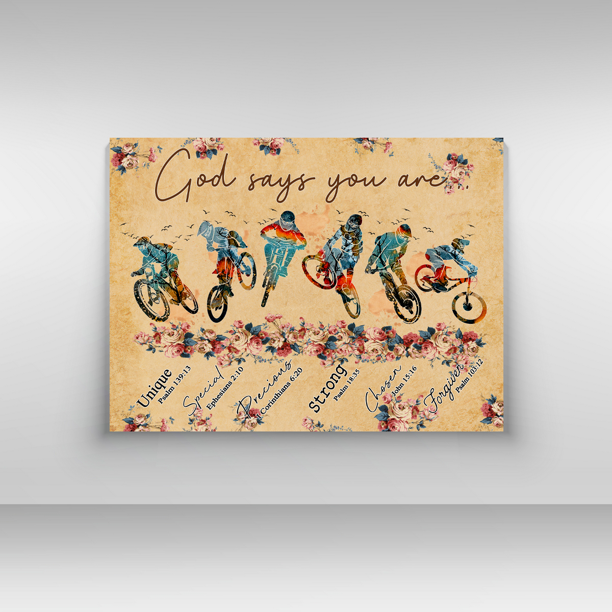 Mountain Biking Poster Horizontal SN24042101