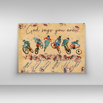 Mountain Biking Poster Horizontal SN24042101