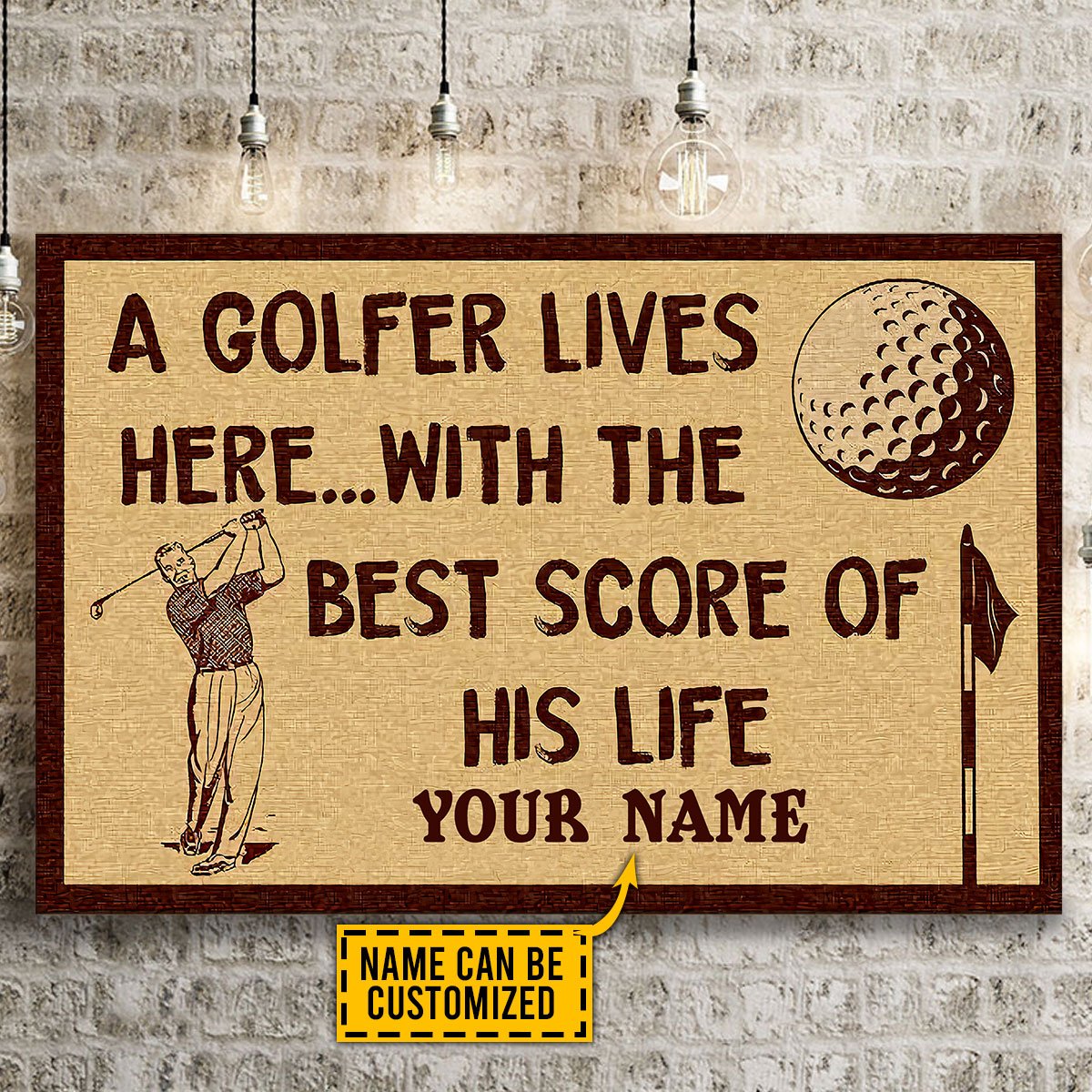 Custom Name XT GOLF Poster Horizontal NTN07052104