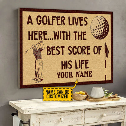 Custom Name XT GOLF Poster Horizontal NTN07052104