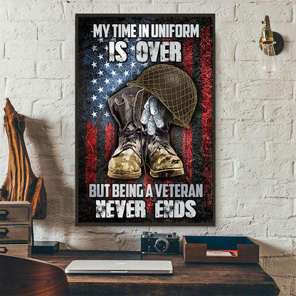 Veteran Poster Vertical 3D Printed