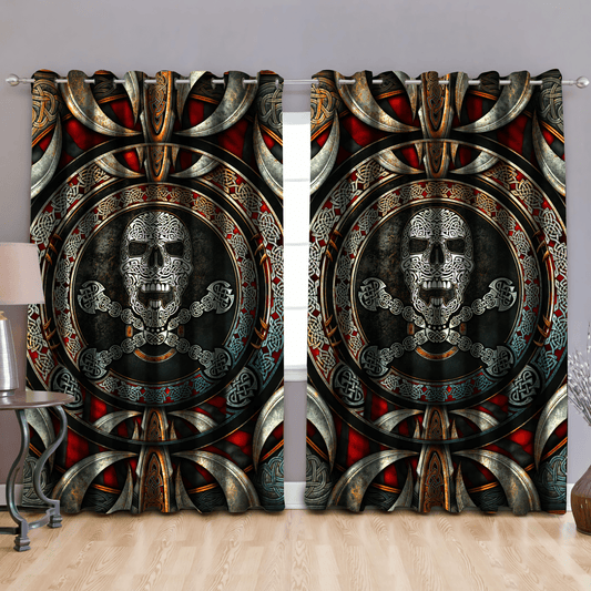 Celtic Skull Window Curtains MH01032104