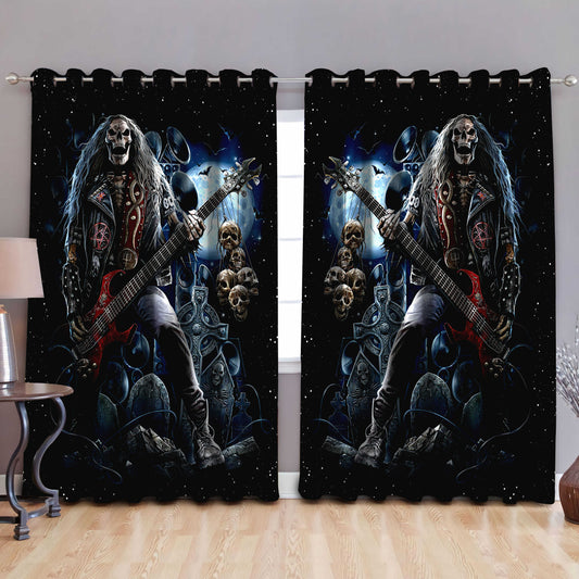 Rocker Skull Window Curtains TNA08062104