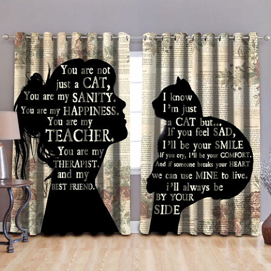 Kiss My Cat Curtains Windows MH19012101