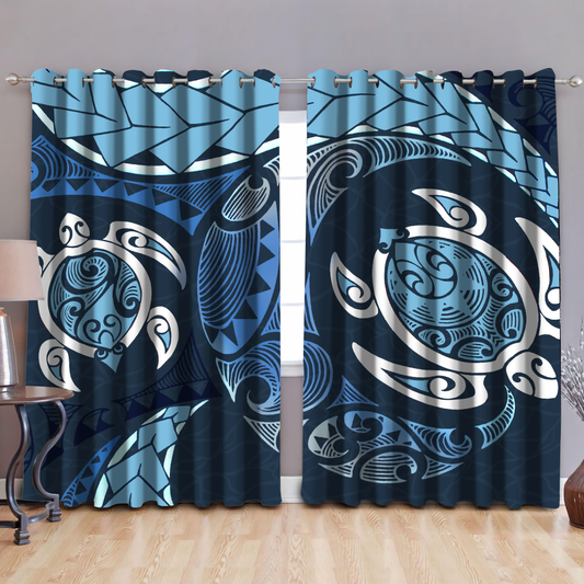 Premium Two Turtles Window Curtains