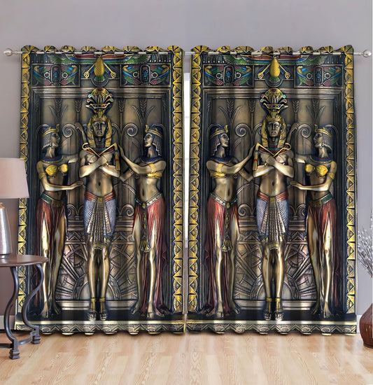 Ancient Egypt 3D All Over Printed Window Curtains