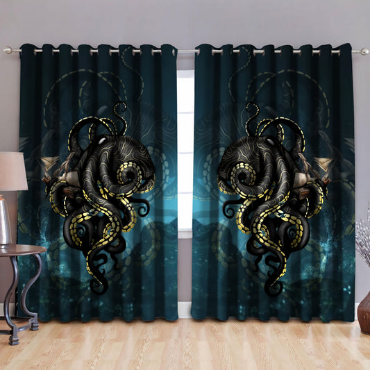 Premium Curtain Kraken Octopus King of The Seven Seas ML