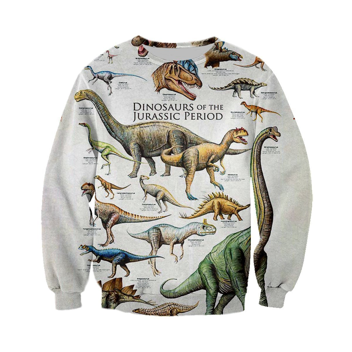 3D All Over Printed Dinosaurs Shirts and Shorts-3D All Over Printed Clothes-HP Arts-Long-sleeved Shirt-XS-Vibe Cosy™