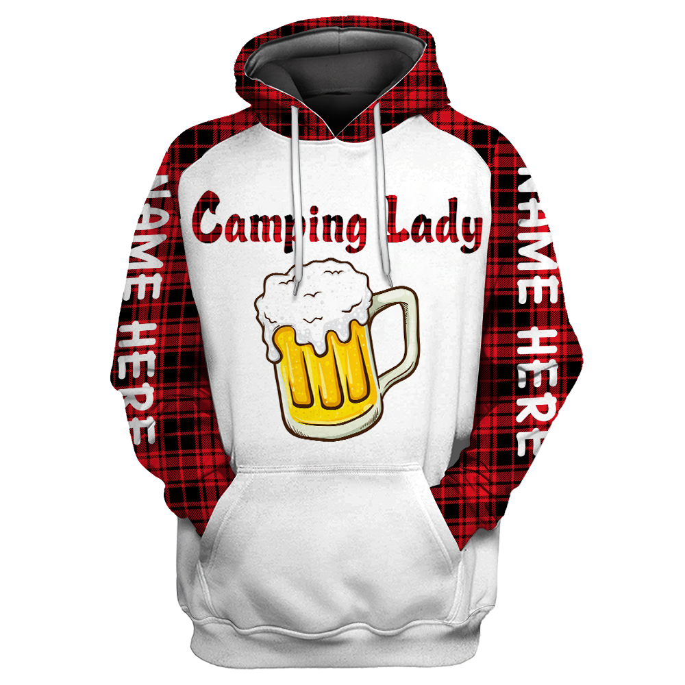 3D All Over Printed Camping  Lady Unisex Shirts SN01022103 Custom Name XT
