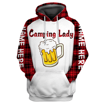 3D All Over Printed Camping  Lady Unisex Shirts SN01022103 Custom Name XT