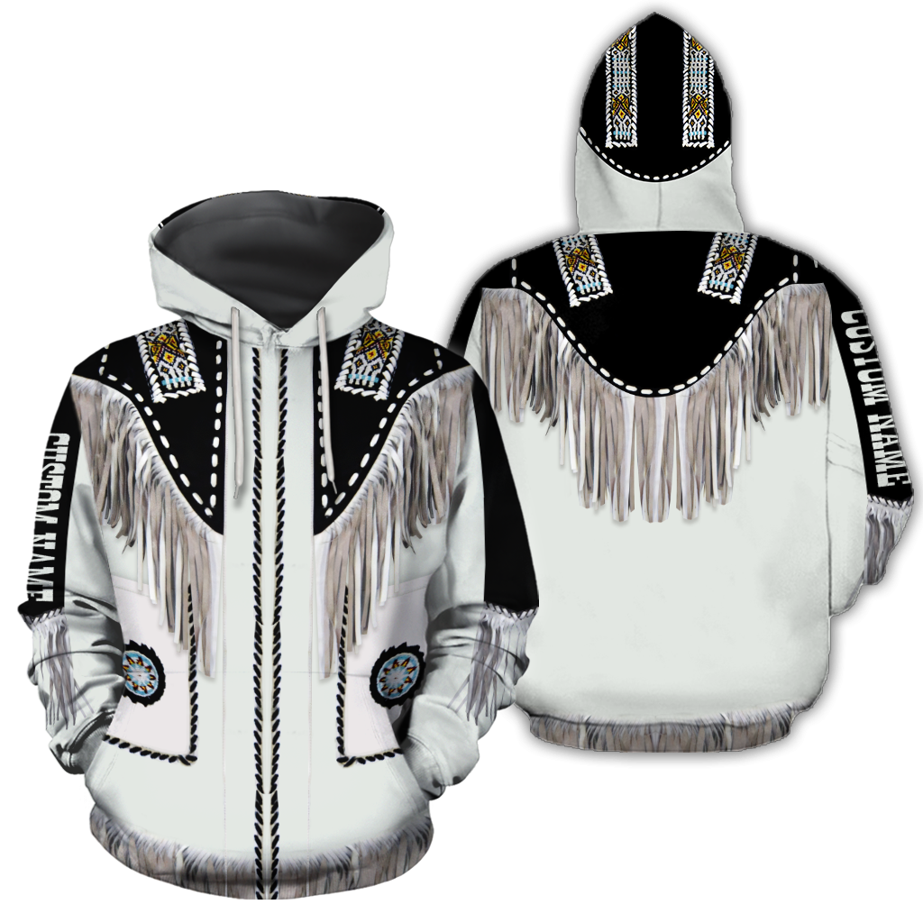 Native Cowboy Jacket No17 Cosplay Custom Name 3D Over Printed Unisex Deluxe Hoodie ML