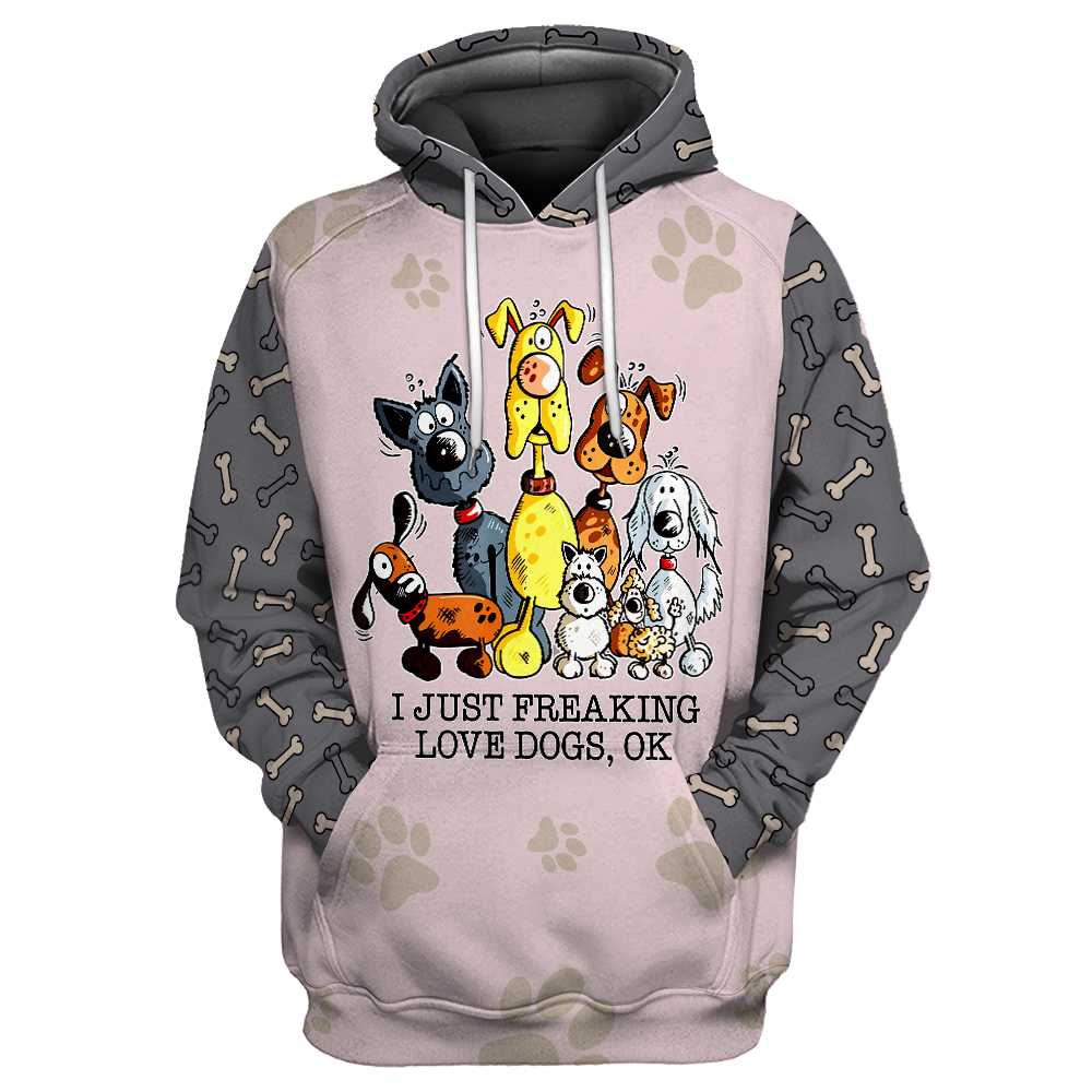 3D All Over Printed Dog Make Me Happy Unisex Shirts XT