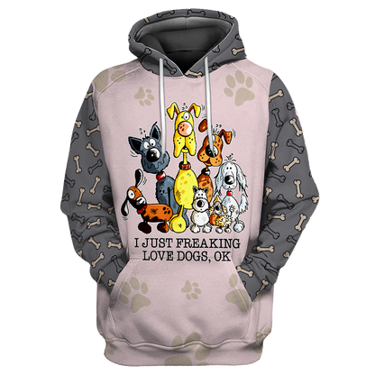 3D All Over Printed Dog Make Me Happy Unisex Shirts XT