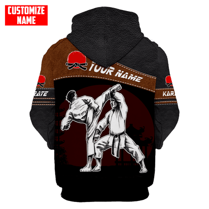 Customized Name Karate 3D All Over Printed Unisex Shirts