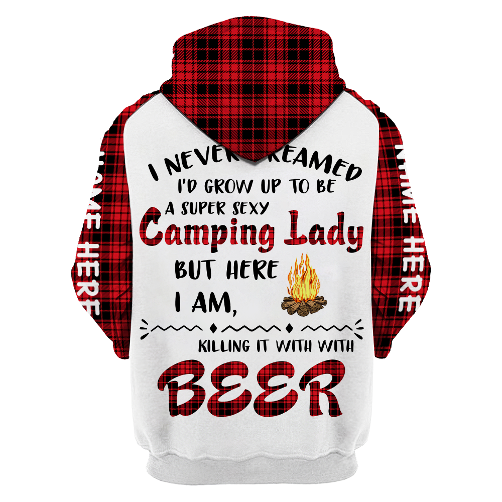 3D All Over Printed Camping  Lady Unisex Shirts SN01022103 Custom Name XT