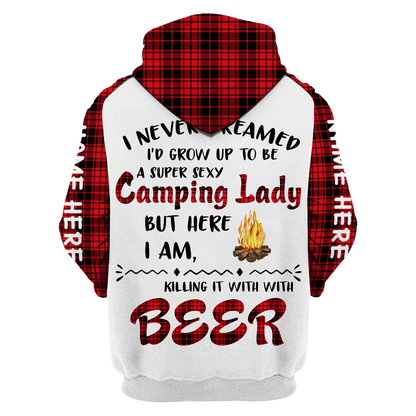 3D All Over Printed Camping  Lady Unisex Shirts SN01022103 Custom Name XT