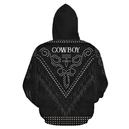 Native Cowboy Jacket No22 Cosplay 3D Over Printed Unisex Deluxe Hoodie ML