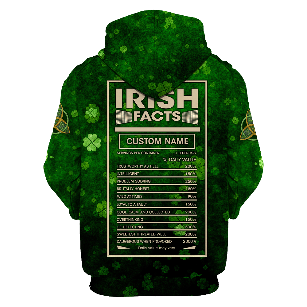 Irish Facts 3D All Over Printed Unisex Shirts PD03022101