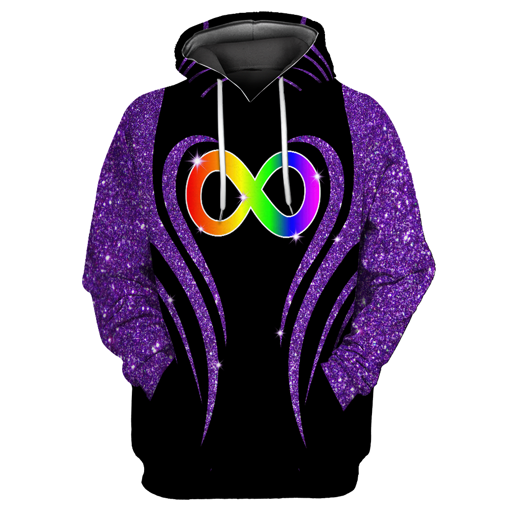3D All Over Printed Autism Unisex Shirts Custom Name  XT