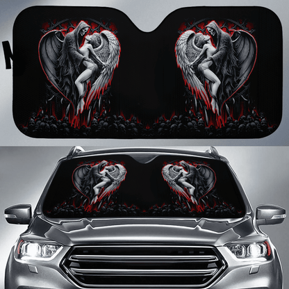 Skull and Beauty Auto Sun Shade Baby In Car