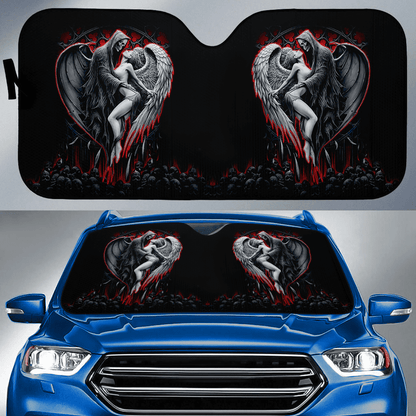 Skull and Beauty Auto Sun Shade Baby In Car