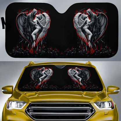 Skull and Beauty Auto Sun Shade Baby In Car