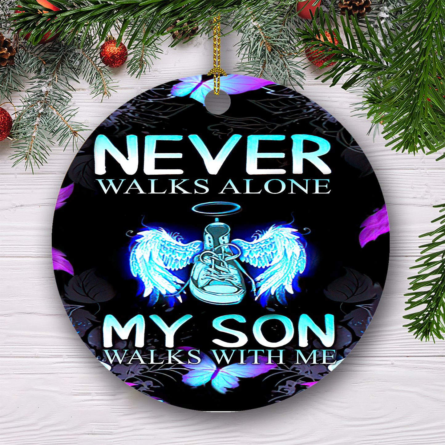 Never walk alone Memorial Gift Christmas Ornament
