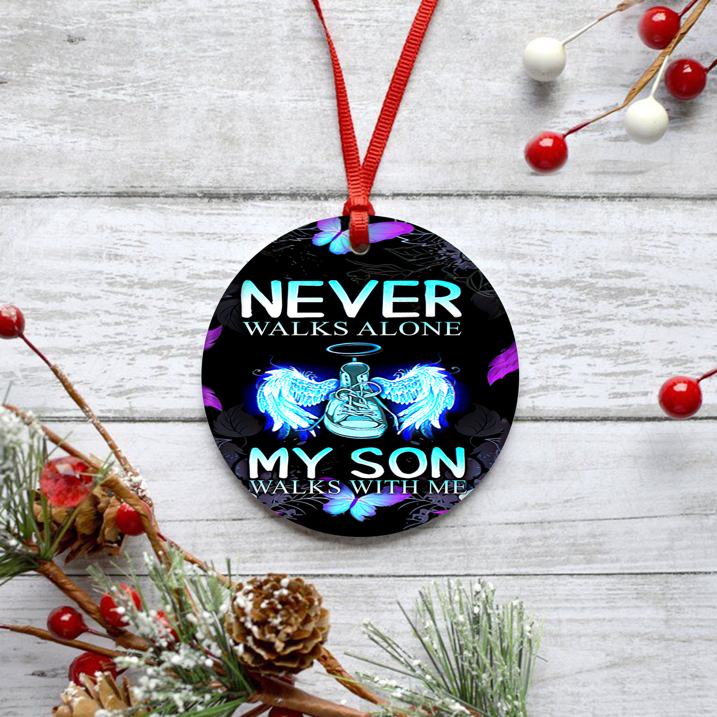 Never walk alone Memorial Gift Christmas Ornament
